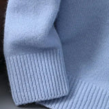 RYAN | WARM MOHAIR PULLOVER - BLAU