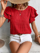 Charmaine™ | Leichte & Luftige Bluse mit Spaß-Rüschen