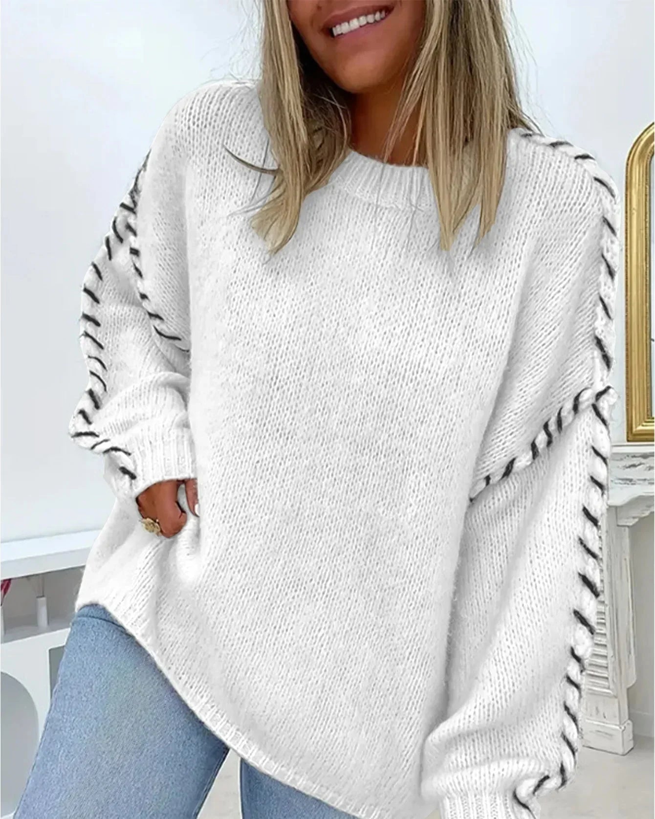 Amara - Lässiger warmer Strickpullover