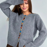 DER NOELLE | KNOPF-AKZENT CARDIGAN