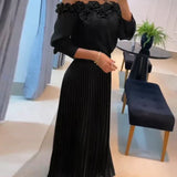 Carina | Atemhaftes Off-Shoulder Maxikleid