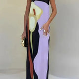 Phoebe | Damen Trägerloses Maxikleid