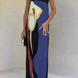 Phoebe | Damen Trägerloses Maxikleid