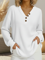 Wilma | Schlichter Pullover mit V-Ausschnitt