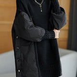 Hailey™ - Einfacher Patchwork-Pullover mit Rollkragen