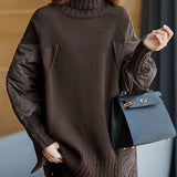 Hailey™ - Einfacher Patchwork-Pullover mit Rollkragen