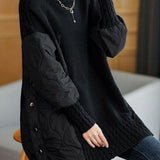 Hailey™ - Einfacher Patchwork-Pullover mit Rollkragen