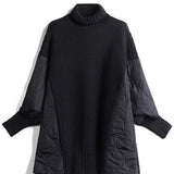 Hailey™ - Einfacher Patchwork-Pullover mit Rollkragen