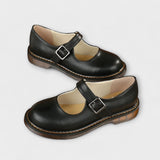 Damen Vintage Mary Jane Schuhe – Klassische Schuhe mit Riemen und Komfortsohle