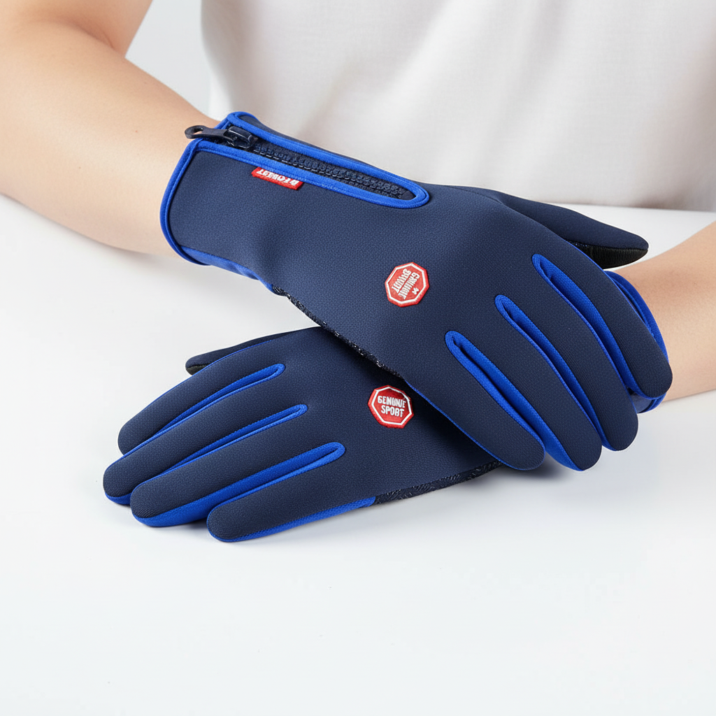 Spritzwasserfeste Handschuhe mit Touchscreen und rutschfester Handfläche