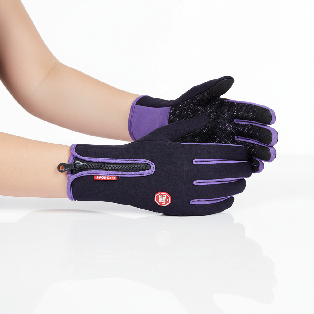 Spritzwasserfeste Handschuhe mit Touchscreen und rutschfester Handfläche
