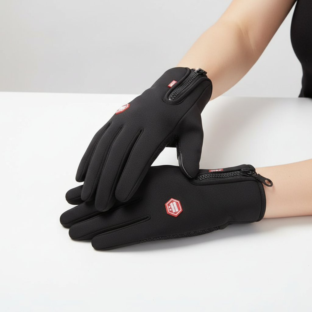 Spritzwasserfeste Handschuhe mit Touchscreen und rutschfester Handfläche