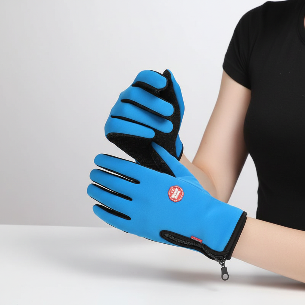 Spritzwasserfeste Handschuhe mit Touchscreen und rutschfester Handfläche