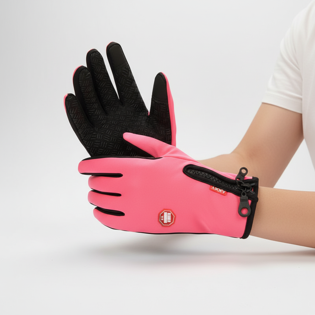 Spritzwasserfeste Handschuhe mit Touchscreen und rutschfester Handfläche