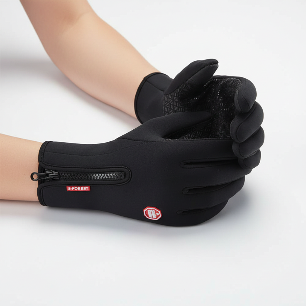 Spritzwasserfeste Handschuhe mit Touchscreen und rutschfester Handfläche