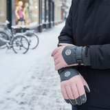 Thermisch gefütterte Handschuhe mit Touchscreen-Fingerkuppen