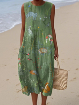 Künstlerisches Strandkleid