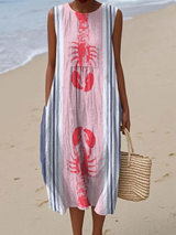 Künstlerisches Strandkleid