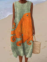 Künstlerisches Strandkleid