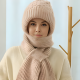 Mütze-und-Schal-Set für Damen