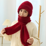 Mütze-und-Schal-Set für Damen