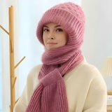 Mütze-und-Schal-Set für Damen