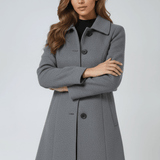 Helena | Damen Wintermantel mit Ein-Knopf-Verschluss