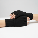 Fingerlose Strickhandschuhe mit Touchscreen