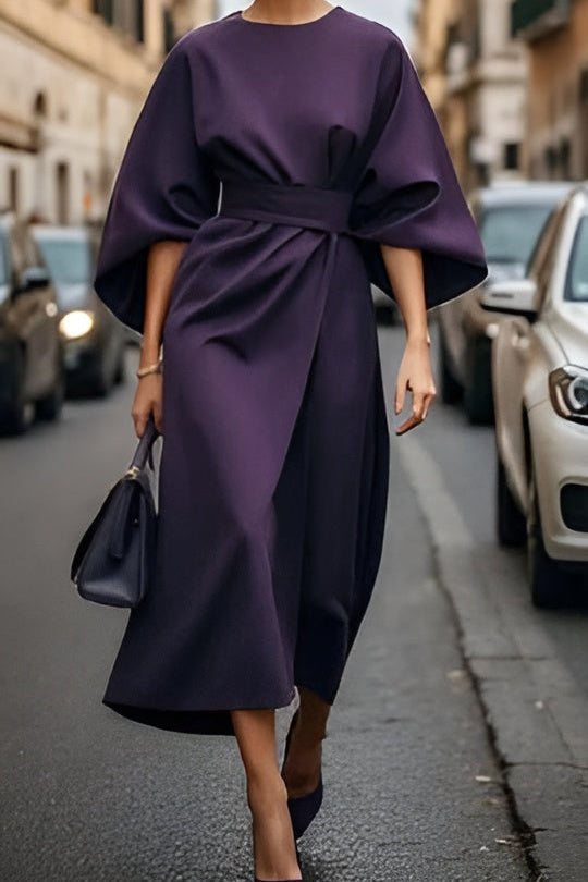 Lissey - Minimalistisches Gürtel-Luxuskleid