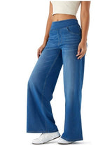 Lässige Damenjeans mit Kreuzmuster