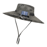 Outdoor-Sonnenhut mit integriertem Solarlüfter und verstellbarer Passform