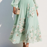 Odelia™ Blumiges Midi-Kleid