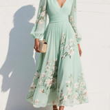 Odelia™ Blumiges Midi-Kleid
