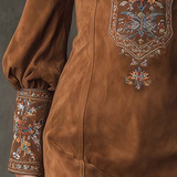 Lunori™ | Lila besticktes Minikleid