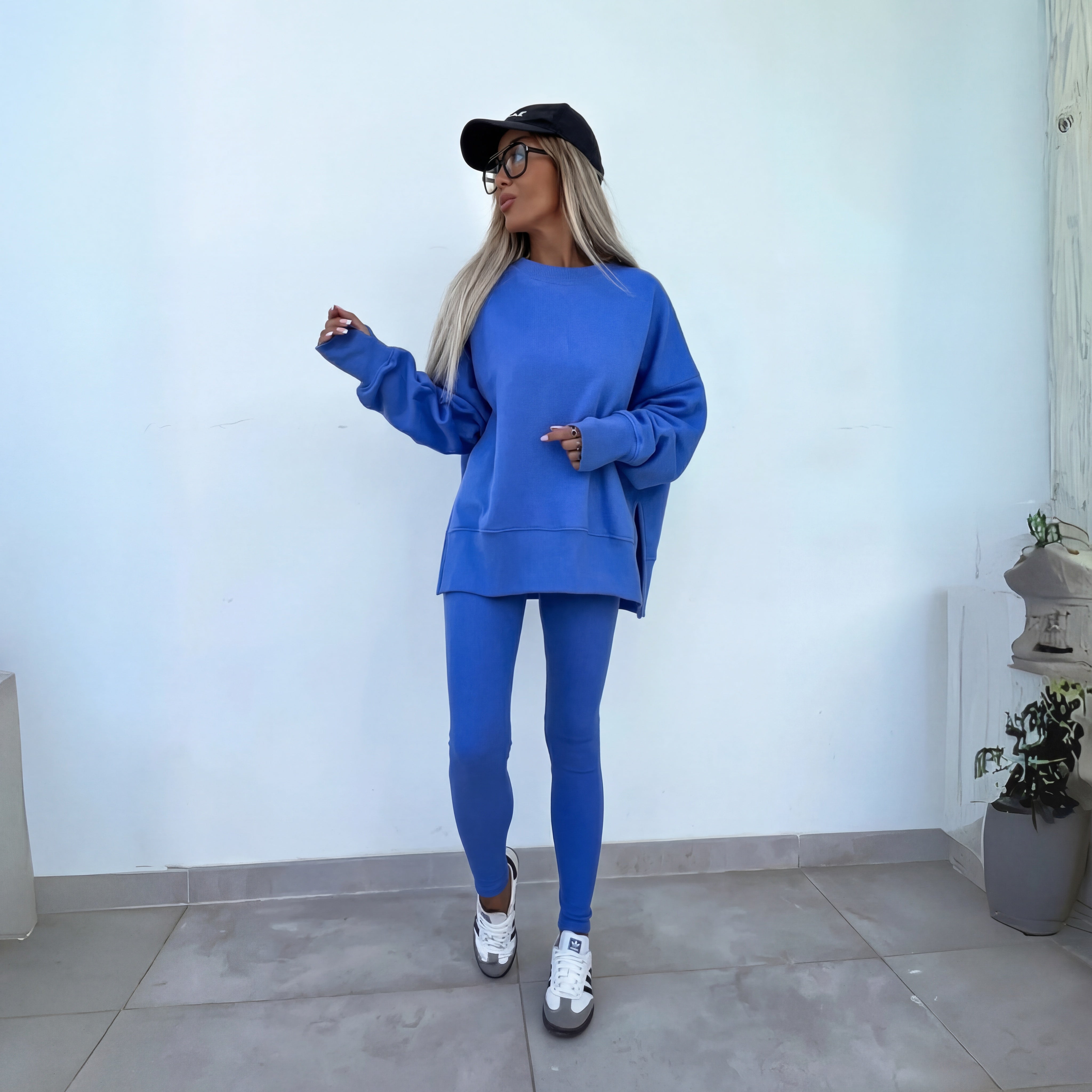 YACHI™ - Entspanntes Sweatshirt mit langen Ärmeln und Hosenensemble