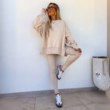 YACHI™ - Entspanntes Sweatshirt mit langen Ärmeln und Hosenensemble