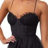 Ärmelloses Midi-Kleid für Damen mit Taillenzug