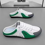 Herren Farbblock Rückenfreie Slip-On Sneaker