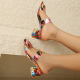 Chiara™ - Bunte Sandalen mit Doppelriemen