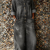 Bo | Damen Overall mit Knöpfen und Taschen