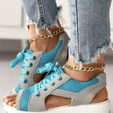 Celeste - Muffin-sandalen Mit Kontrastierenden Einsätzen