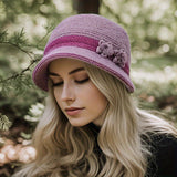 Gestricktes Winterset für Damen mit Mütze, Schal und Handschuhen
