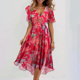 Eleonora - Elegantes Kurzärmeliges Kleid