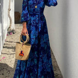 Calista | Florales Off-Shoulder Maxikleid