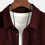 Bryce | Herren Langarm-Overshirt mit Taschen und Knöpfen