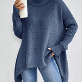 Bridgette™ - Bequemer langer Rollkragenpullover