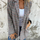 Vittoria - Lässiger Karoblazer Mit Revers