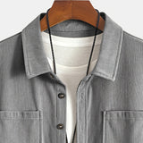 Bryce | Herren Langarm-Overshirt mit Taschen und Knöpfen