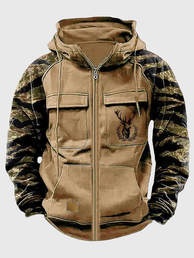 Neil | Herren Kapuzenjacke mit Taschen und Kordelzug