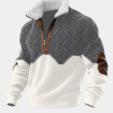 SILVORO | Fleece-Pullover mit hohem Kragen